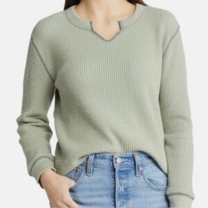 Madewell Textured Green Top